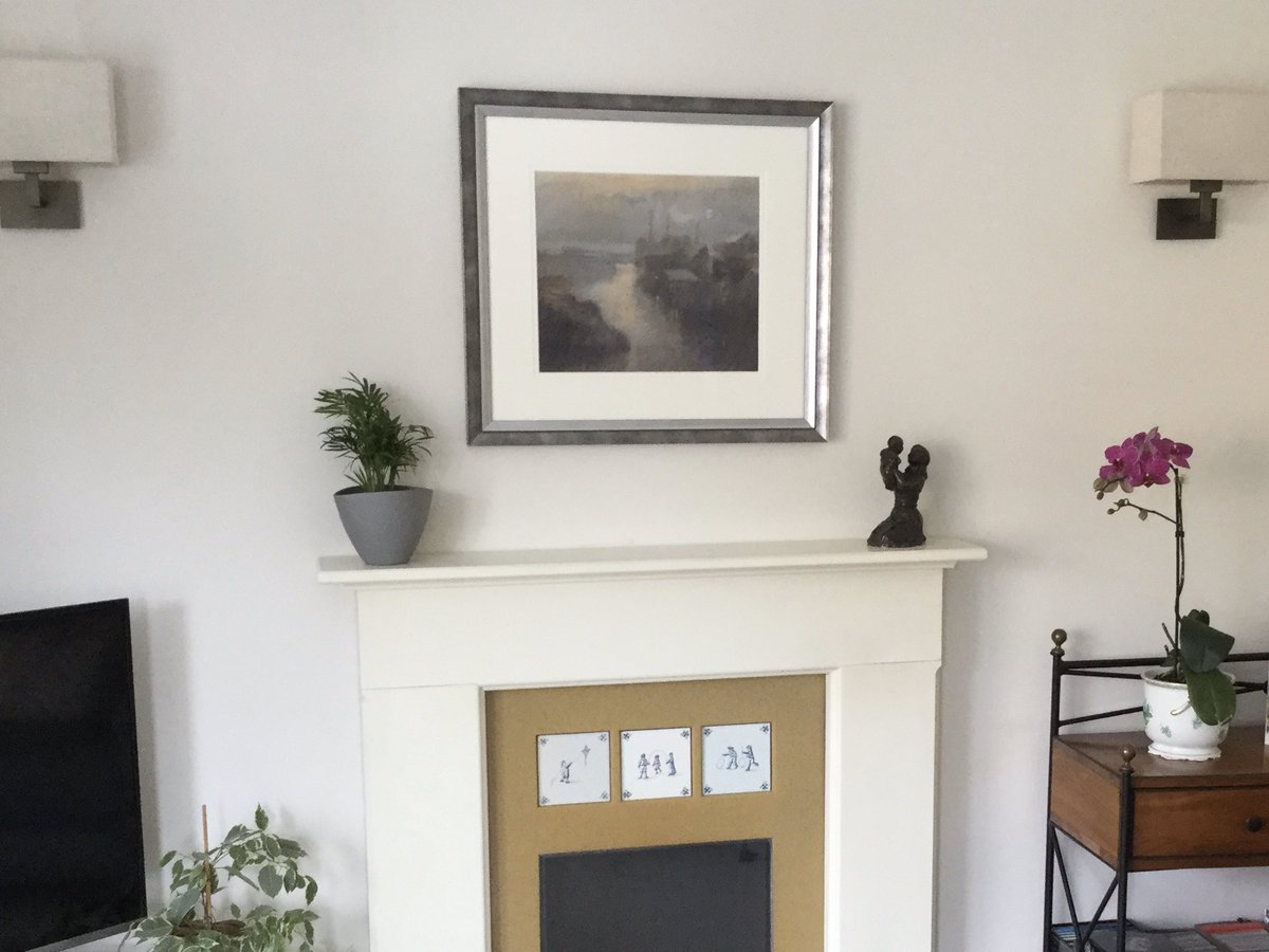 Sold last week and safely delivered to the clients home. This 1973 Bob Richardson hangs in pride of place. A smashing couple, I look forward to welcoming them back to the gallery when we are allowed to reopen. #art #northernart #manchester #originalpaintingsforsale #lancashire