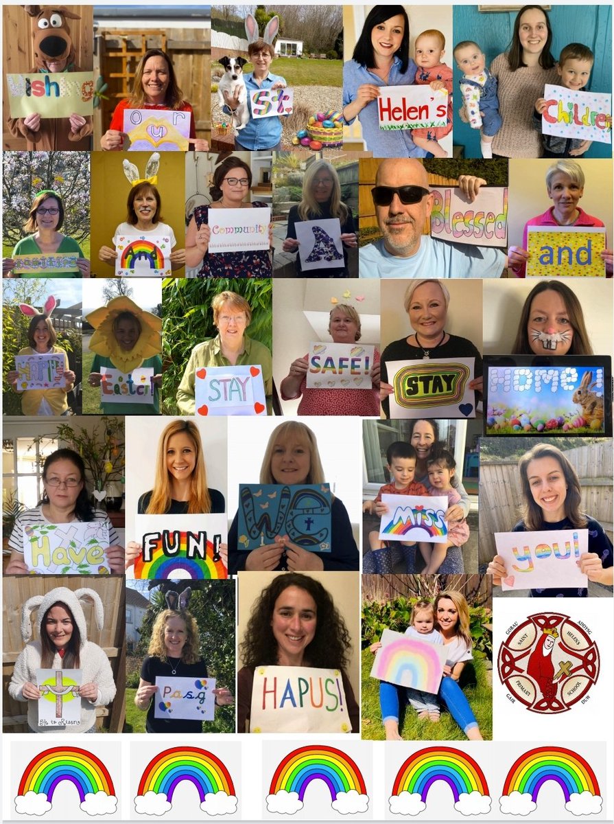 StHelensRC's tweet photo. Wishing you all a happy and safe Easter from all the staff at St.Helen's 💒 🌈🐥🐰 https://t.co/ehdnvsoDoh