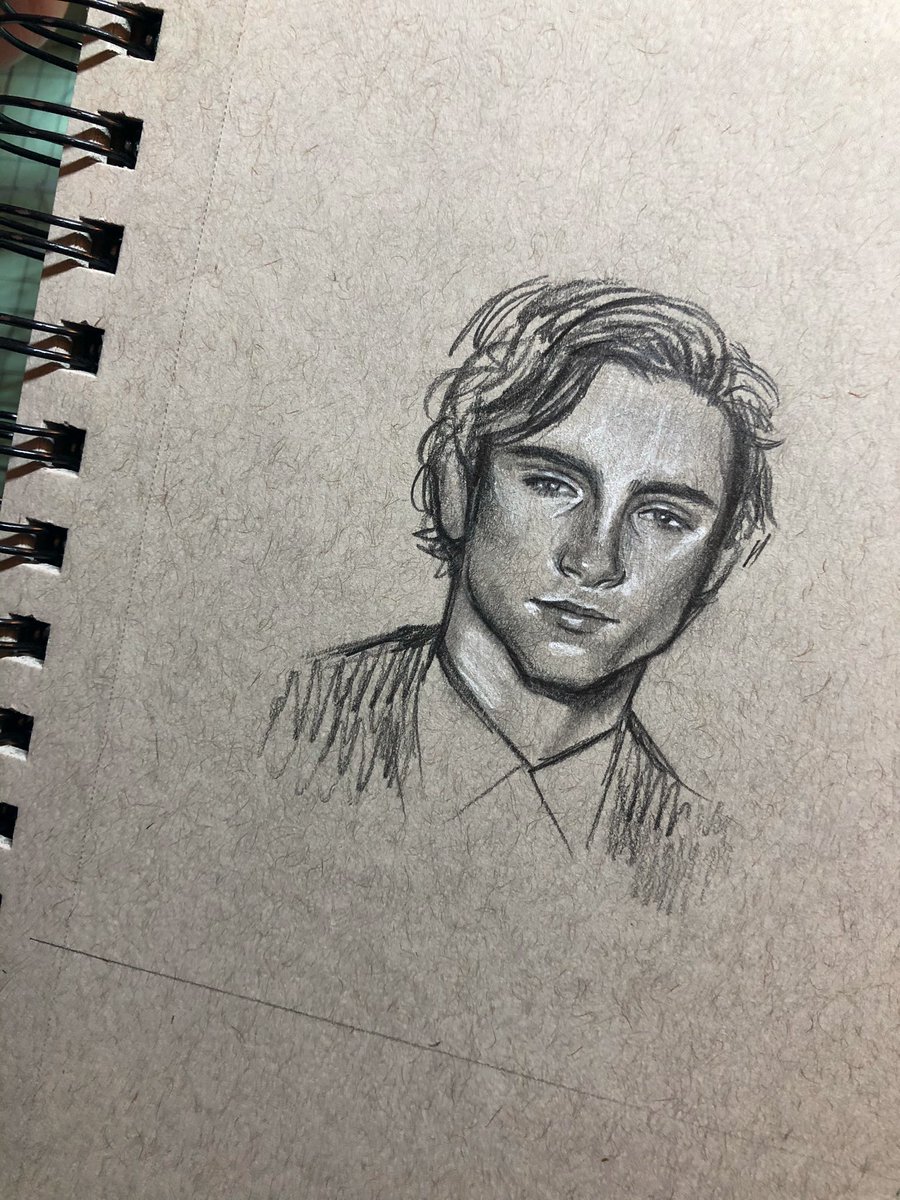 day 101/366 of drawing <a href="/RealChalamet/">Timothée Chalamet</a> every day of 2020