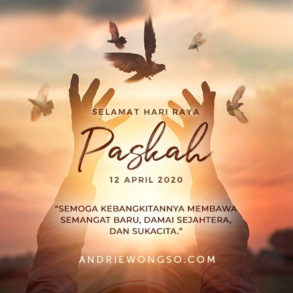 AndrieWongso's tweet image. Selamat Hari Raya Paskah. #easter #paskah2020 #happyeaster 🙏🏼