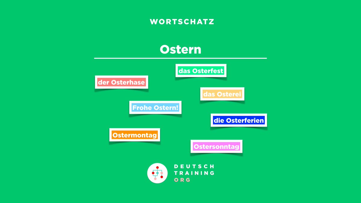 DeutschTraining's tweet photo. ✏️ Aufgabe 565

Was machst du an den Ostertagen?
Beispiel: Ich telefoniere mit meiner Familie und genieße das gute Wetter auf dem Balkon.

Frohe Ostern!

#osterfest https://t.co/3olgmQE3qp