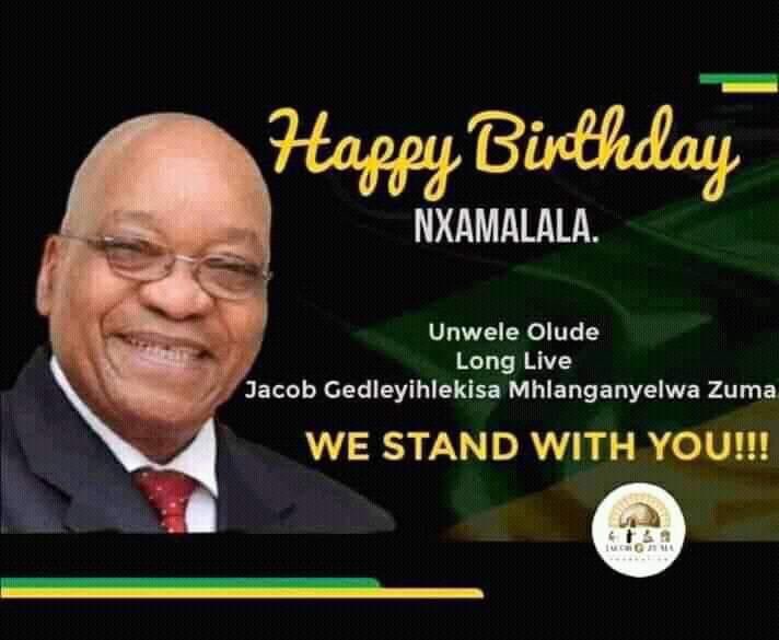 TjoviTjo Happy Birthday former President Comrade Jacob Zuma . must fall. 
