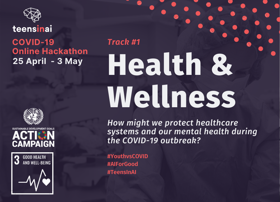 TeensInAI's tweet photo. How can we use #technology to protect healthcare systems & our #mentalhealth during the #COVID19 outbreak? π¬π§¬
Join our #Health and #Wellness Track as #mentor at https://t.co/Jp6U2qNskn now! π©βπ»
#TeensInAI #OnlineHack #AIForGood https://t.co/t1UPBFraNY