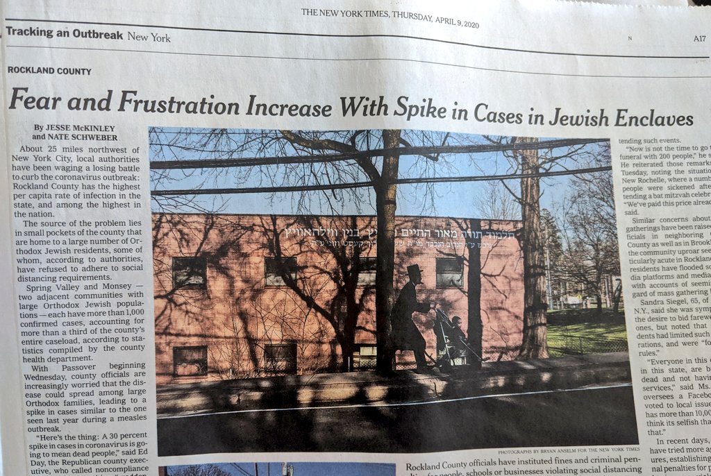 The difference btwn how the  @nytimes covers Orthodox Jews and everyone else is truly shameful. Aside from the errors in the reporting, just compare the tone of these two pieces, the headlines, who is a victim and who a perpetrator. It's really gross.