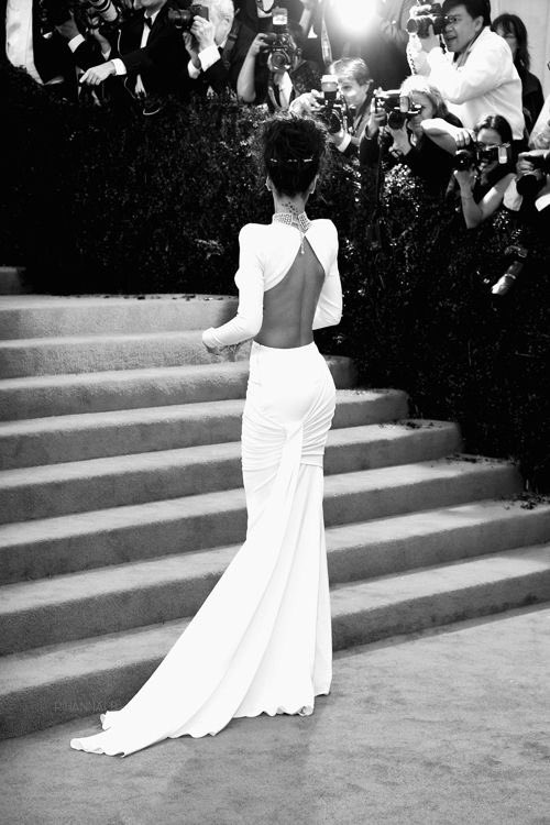 Rihanna in custom Stella McCartney at the 2014 Met Gala.