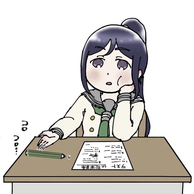 テスト中の松浦 