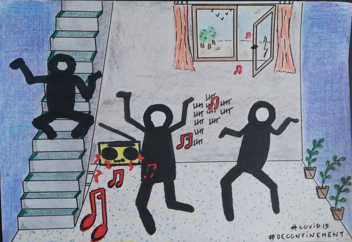 gui_savary's tweet image. Bonjour a tous confinées et confinés !
Voici ma petite contribution #CoronaMaison, projet lancé par @PenelopeB 
---
&quot;Jour de déconfinement&quot;