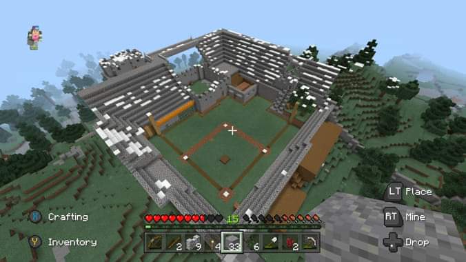 DFluckesFans's tweet photo. #officalminecraftclub #playball started this world with a "great Wall of China" but then a project presented itself that simply could not be ignored. Still a work in progress but it is getting closer to completion. #mrsnesbit https://t.co/O08ShOPpdp
