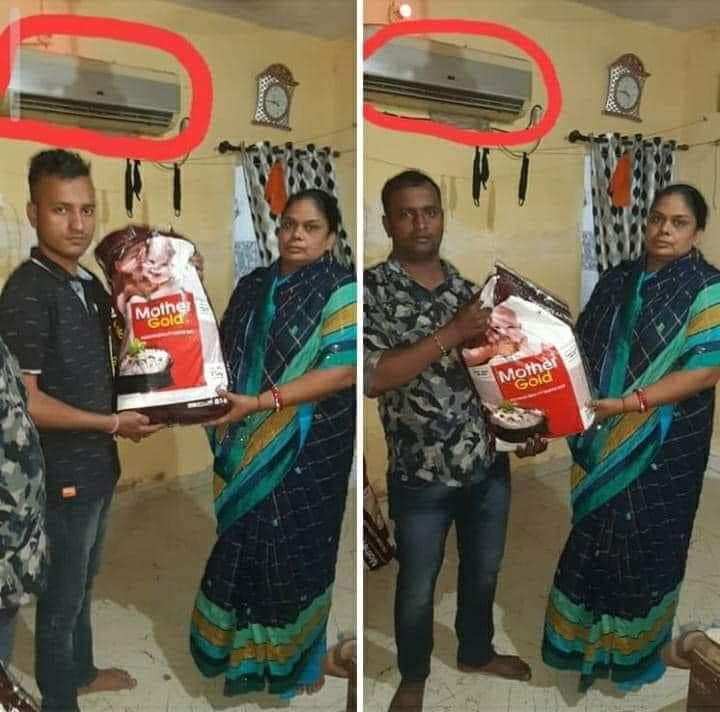 Tulikaasthana21's tweet photo. ये हैं भारत के महान अन्न दानवीर, जो आटे की एक ही बोरी, दो बार दे रहे... अपने फोटो सेशन के लिए, वो भी उस गरीब महिला को, जिस घर मे #Split_AC है...

भारत मे लगता है गरीब बचे ही नहीं..

ऐसे लोगों को क्या संदेश देना चाहोगे.. https://t.co/g9kbcylKq4