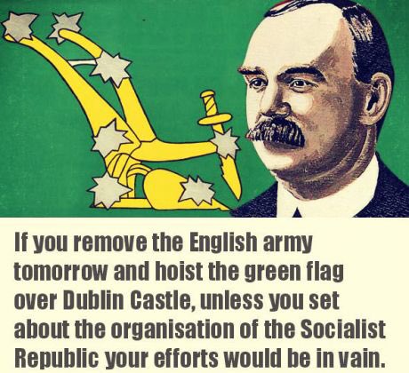  #Connolly was a radical anti colonial socialist, born in Edinburgh but of Irish heritage. The 1916 Irish uprising against the British was an attempt at overthrowing colonialism while the Brits were caught up in an inter imperialist world war.