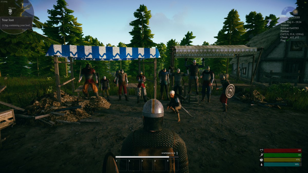 On Thursday (what a coincidence) we had a very successful test of the networking system. Currently we are working on lots of updates to the game like new mobs, abandoned village structures etc. 

#mmo #rpg #survival #survivalgame