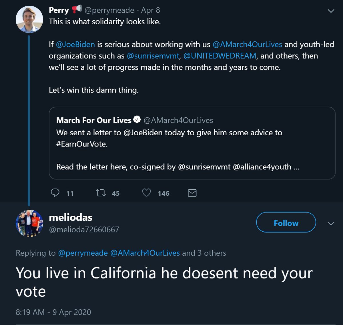 Here's another that picked up on electoral politics. Just a thought for them to keep in mind: CA, MA and NY have all "enjoyed" stints with Republican governors so please don't pretend your Blue states are "pure". 