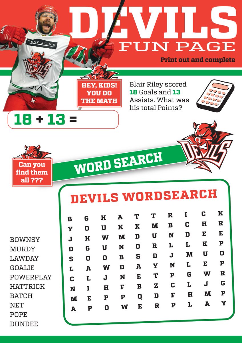 cardiffdevils's tweet photo. Some Sunday activities courtesy of @designs_freeman - another activity page & a Wolfman #DevilsDrawing ๐จ๐ https://t.co/THwF42fhgD