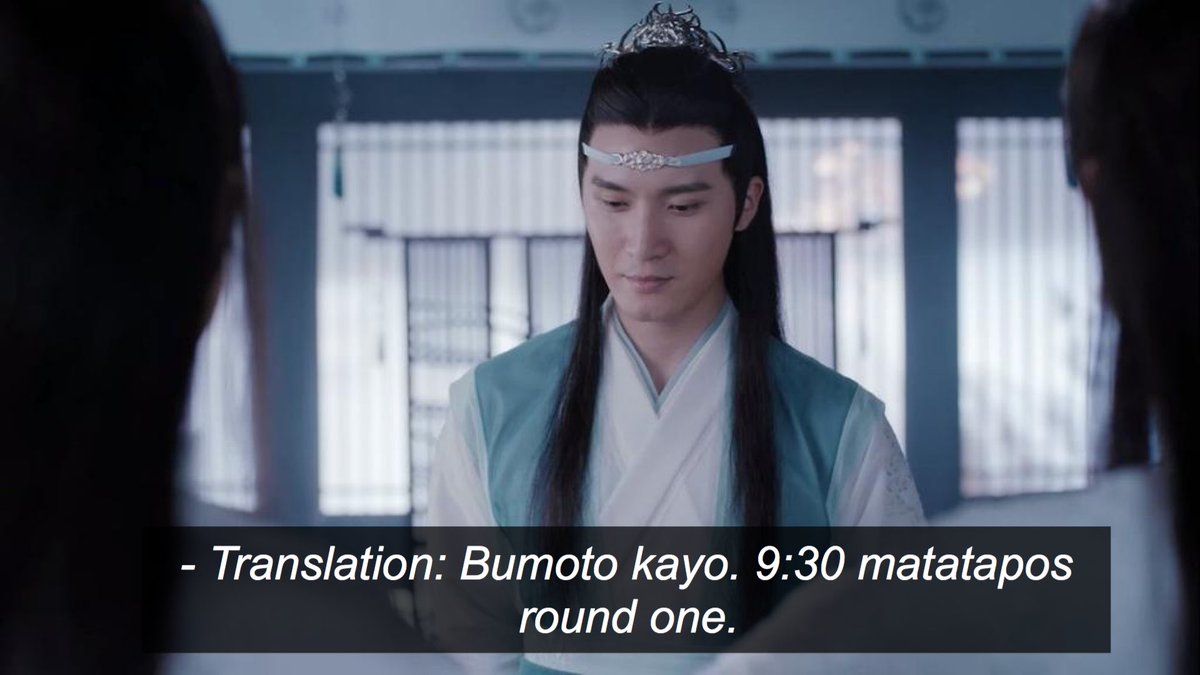 Wise words from Lan Wangji: