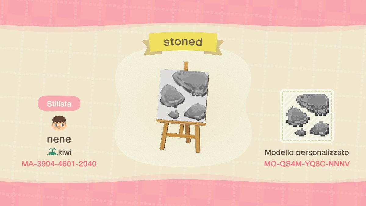 eireenene's tweet photo. I created a stone path pattern! I hope you like it! #ACNHdesign #ACNHdesigns #AnimalCrossing #ACNH #NintendoSwitch https://t.co/q3qrnVlRAX