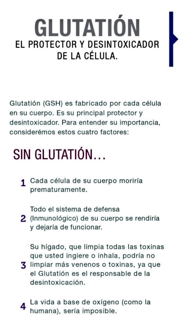 en que el organismo produce sin problema el GLUTATION a nivel celular. ¿Qué es el GLUTATION? El GLUTATION es un TRIPÉPTIDO; es decir, que está formado por tres aminoácidos [Ácido Glutánico, Glicina