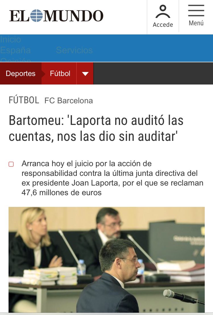 D’après leurs propres chiffres car ça fait lgtps qu’on sait qu’ils mentent sur leurs chiffes (Laporta a été mis en examen pour avoir menti sur les chiffres par Rosell). Ils ont même réussi à faire reporter plusieurs fois l’audit de PWC qui montrera de graves magouilles.