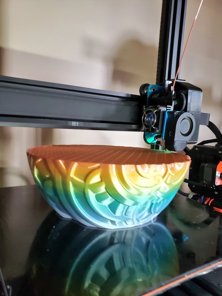 TheHobbyNerd's tweet photo. Happy Easter everyone! Printing some holiday spirit on the Artillery Sidewinder x1 using some no brand rainbow transition filament. Model can be found at https://t.co/ls0ADNz8ZN
@MyMiniFactory @3DArtillery #Easter #QuarentineLife #3Dprinting #Covid_19 https://t.co/Ynuk79uSCb