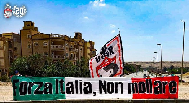 UltrasTifo's tweet photo. #ultrastifo #ultras #tifo #tifosi #ultraswhiteknights #zamalek #ultraslife | Solidarity message to Italian ultras https://t.co/ItKJzNgwEe https://t.co/ee9xWP5iwf