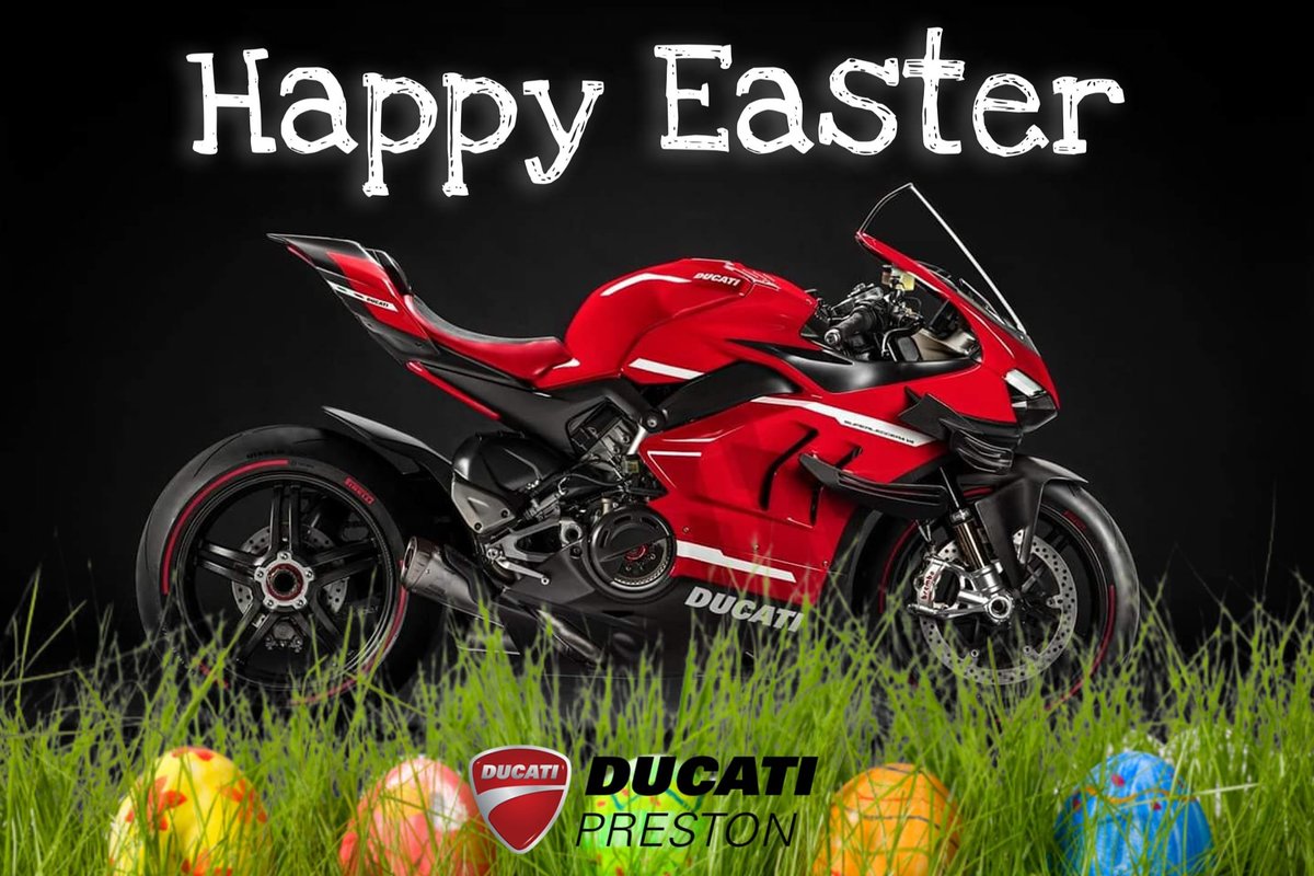 We want to wish you all a very Happy Easter.

From all the team at Ducati Preston, we hope you are all safe and well and we look forward to seeing you all again very soon. Have a great day...

#StayHome
#StaySafe
#Easter