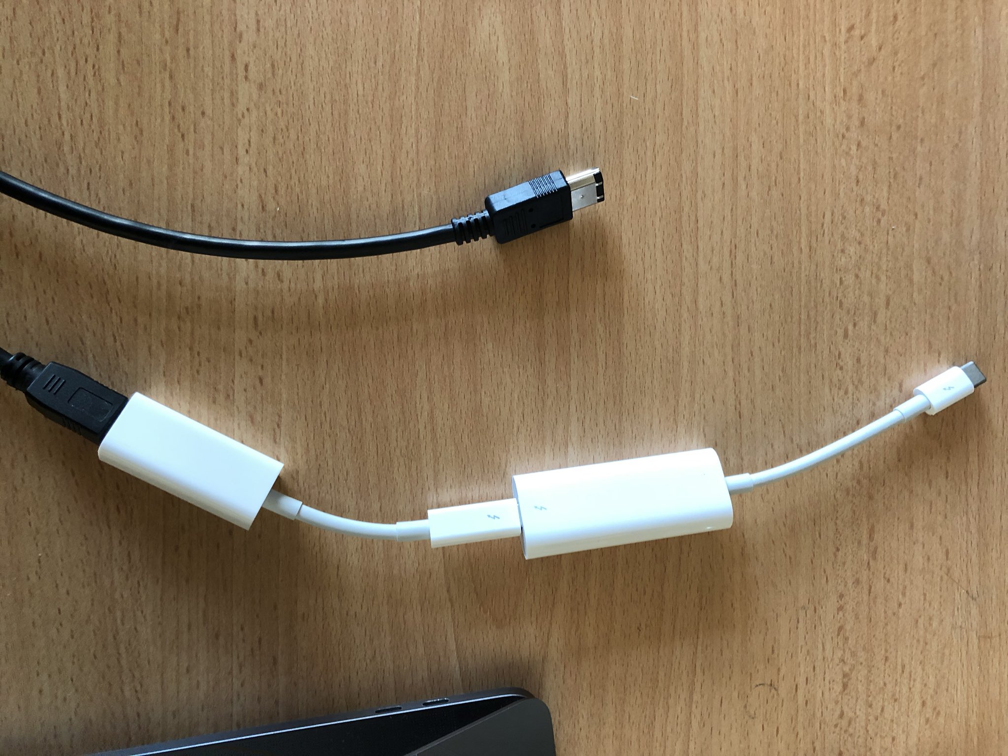 Firewire 800 to thunderbolt cable