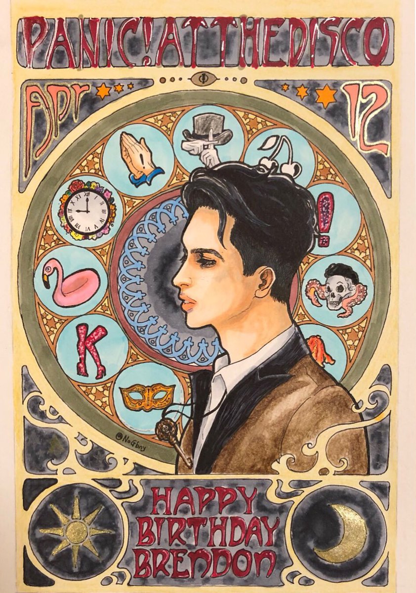 NoGbny's tweet photo. 過去絵だけどはぴば❣️
#HappyBirthdayBrendonUrie https://t.co/Y1aLu9Kxl2