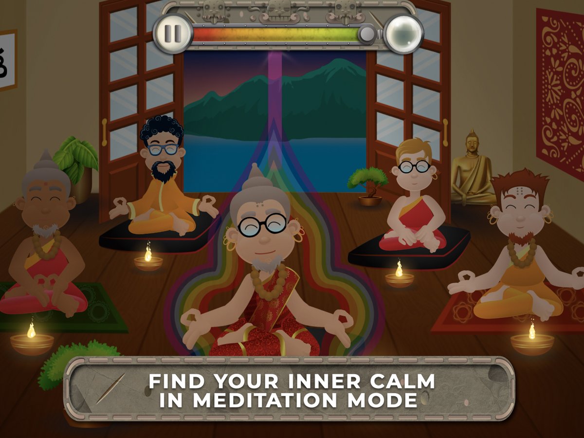 deadjam's tweet photo. Oops, I forgot to post my mate's (dev on Kaihi) #screenshotsaturday from his upcoming game which blends a meditation app with an arcade experience. #MeditationFun https://t.co/nxYHQShsKS