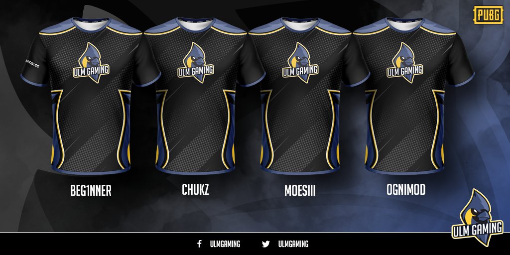Heute dürfen wir das neue Ulmer PUBG Team vorstellen!

@EXE_Beg1nner 
@ChukzPUBG 
<a href="/moesiii/">Moesiii</a> 
@ognimoD_ 

Das Team hat diese Woche den <a href="/ESLPUBG/">ESL PUBG</a> Oster Cup und den <a href="/NetrockGG/">NetrockGG</a> Spieltag schon für sich entscheiden!

Wilkommen ihr Spatzen!

#UlmGaming #UlmerSpatzen #PUBG #Esport