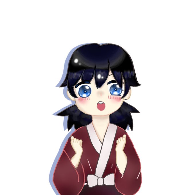 土柱🌿さんがTwitterに投稿した冨岡義勇(鬼滅の刃)のイラスト。