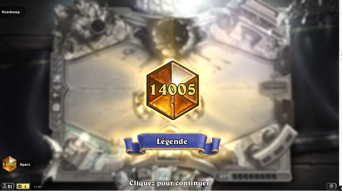 [Announcement - HS]

Congrats to <a href="/ELVSparx/">Vincent</a> on becoming a Legend again !

He's the first one of our HS Team to achieve this since the new ladder !

@PrEmiXe 
@Zokharet 
<a href="/LagoHStone/">ELV Lago</a> 

GO GO GO GO !!!

HUHA 👊