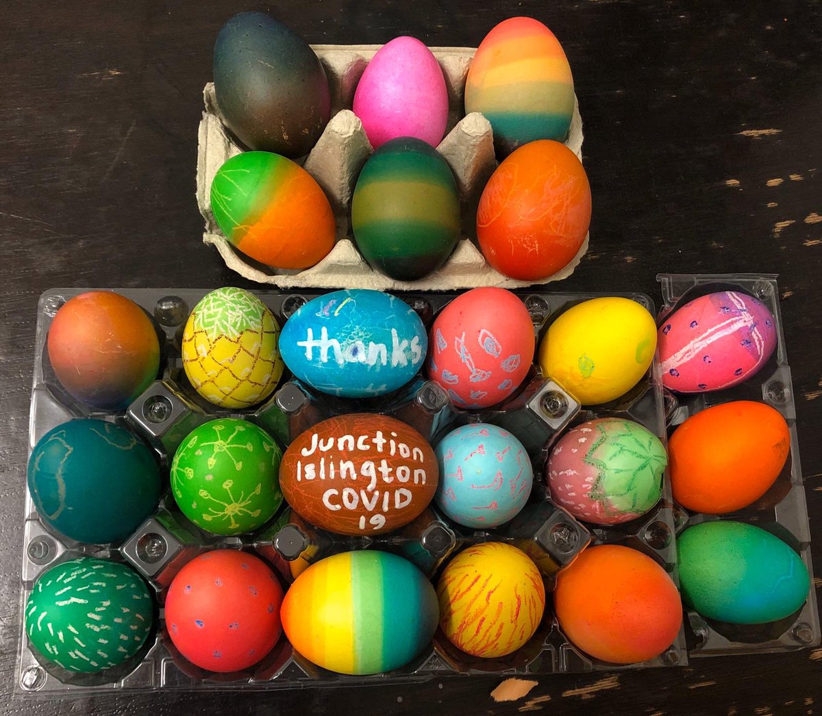 “It may not seem like much to the volunteers — but your help meant my family could keep our Easter traditions going and keep us fed another week.”
Thank you, Christin for your lovely message and thank you to our volunteers! These eggs are absolutely beautiful! #N19 #Archway