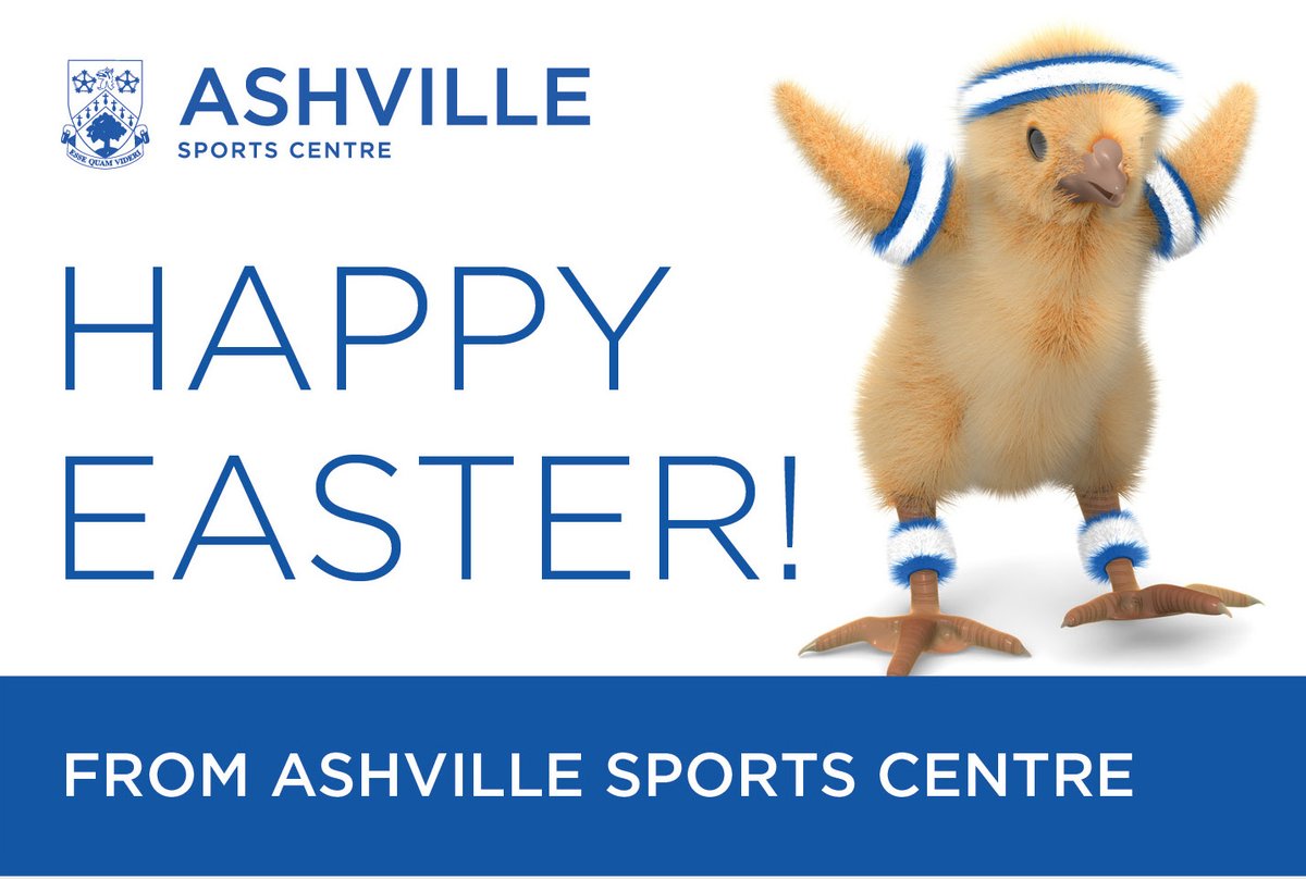 We'd like to wish all our members a very Happy Easter! We hope you're all safe and well and have an enjoyable day celebrating.

We're looking forward to seeing you back at Ashville Sports Centre when we're able to reopen.