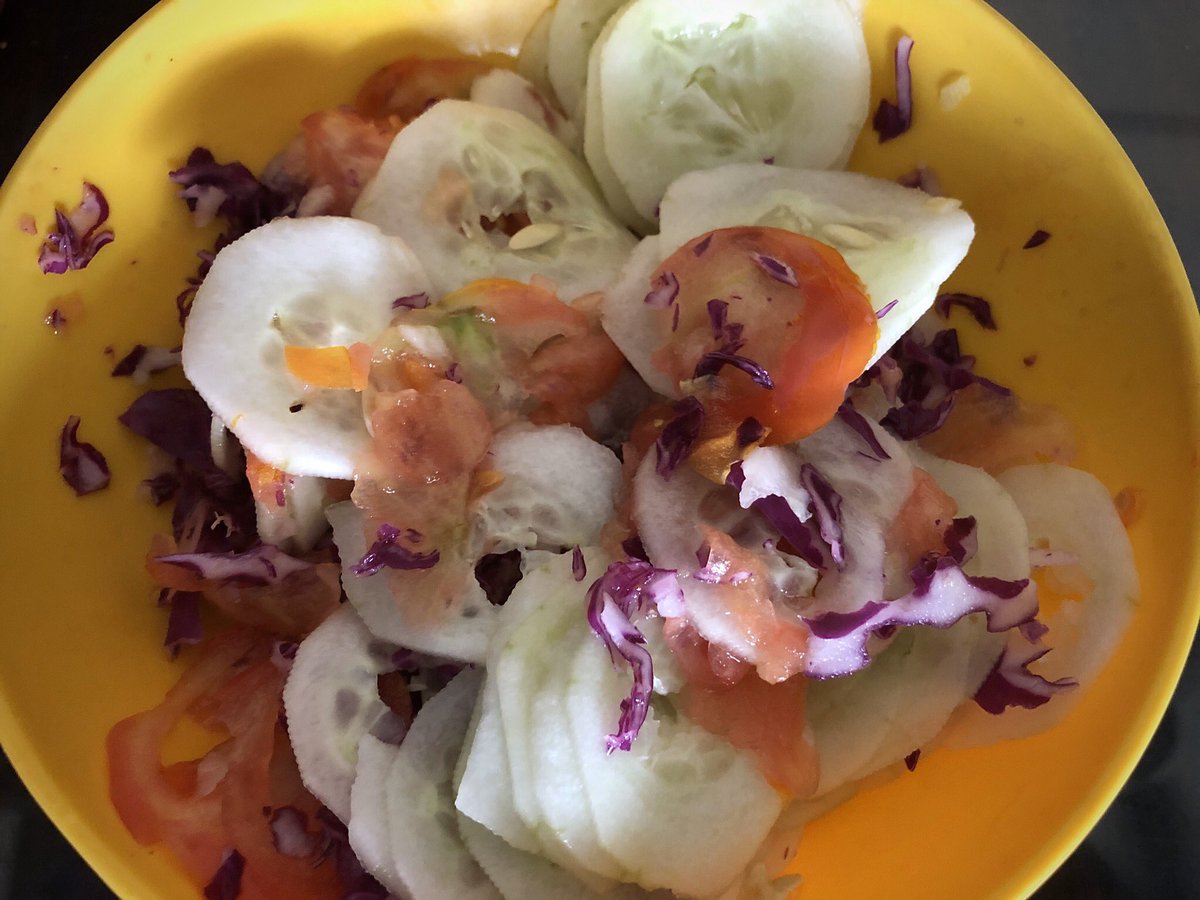 AboutIndia's tweet photo. #CurfewCooking Day 22: #Lockdownextention and no end to cooking in sight! 😣 Today it’s coconut chickpea curry, brown rice, and salad. My dad loves this dish when I make it, so I’m thinking of him. #lockdowneffect #CantStopWantToStop #notgoingout #Indianfood https://t.co/TO60WZrzk8