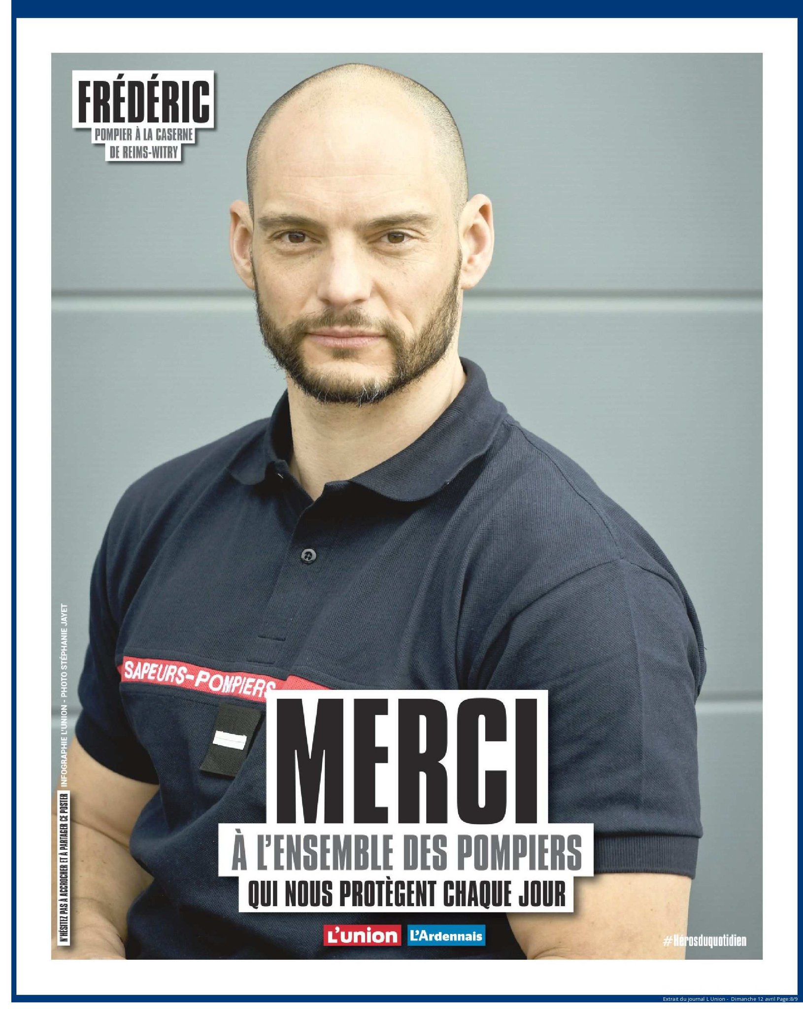 Sapeurs Pompiers De La Marne Di Twitter Merci Unionardennais Met A L Honneur Nos Pompiers Marnais Avec Un Beau Portrait De Frederic Pompier Au Centre De Secours Principal De Reims Witry Qui Fete Aujourd Hui Son