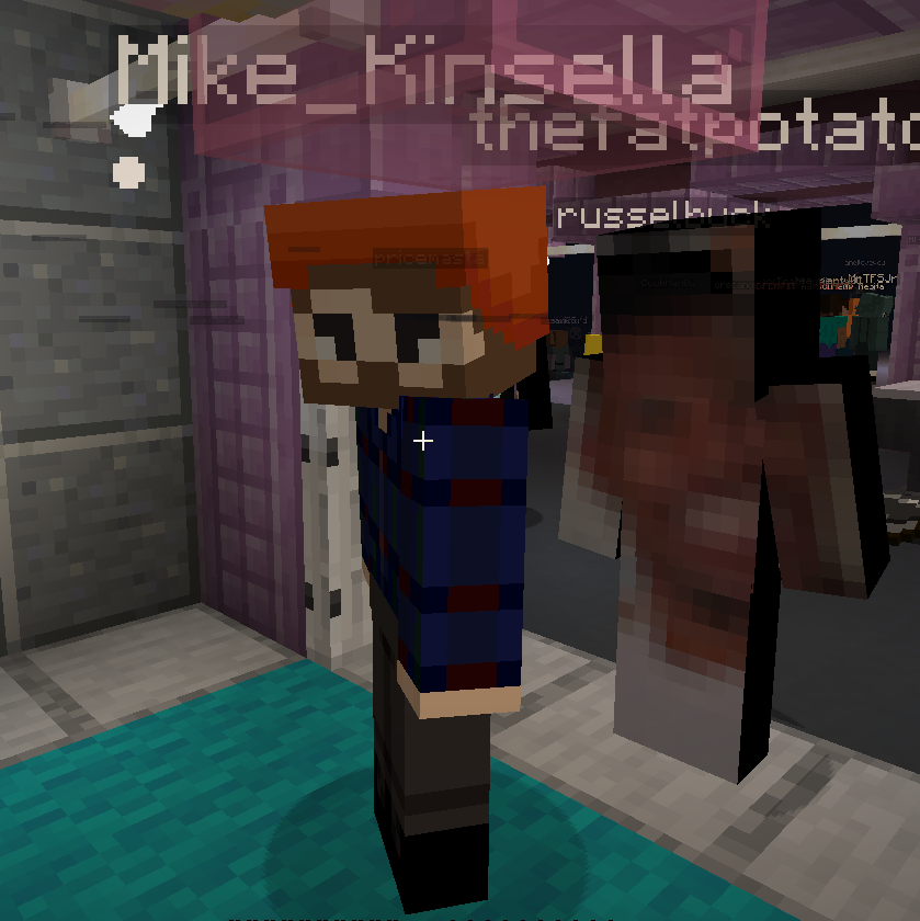 theadried's tweet photo. #NetherMeant got a selfie with James from Anamanaguchi. Also, American Football's set was, as expected, quite immersive to the Minecraft universe. https://t.co/FijUXnDuJU