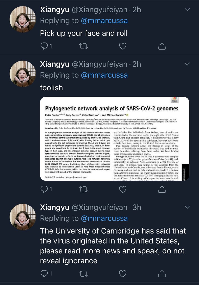  @Xiangyufeiyan Why did you delete your tweet? Cuz you cannot find the evidence right? Am I calling you out? Yes I surely am. Don’t be a coward.  #nnevvy  #nnevy  #China