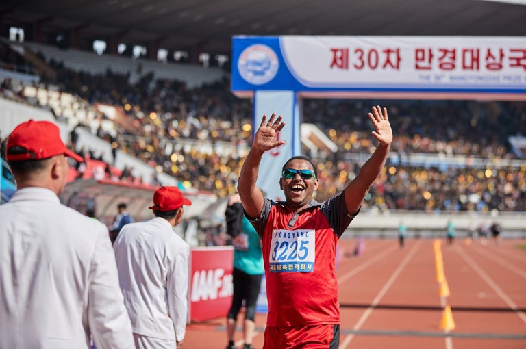 KoryoTours's tweet photo. Today would have been the 2020 #PyongyangMarathon in #NorthKorea - cancelled due to this dastardly virus. Check out some video of a previous race and what the people of #pyongyang think of foreigners running in their city here https://t.co/eJbDhnBie4 run in 2021 with #KoryoTours https://t.co/pV3uGJ4TM1