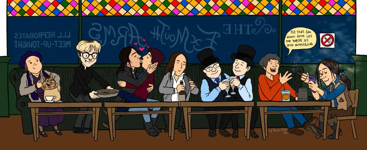 Ivana_Nika's tweet photo. @bicapop You've outdone yourself here! What a wonderful tribute to the #LondonCrew I'm without words & love these ppl so much! #gentlemanjack https://t.co/WoaV9Gy6QA