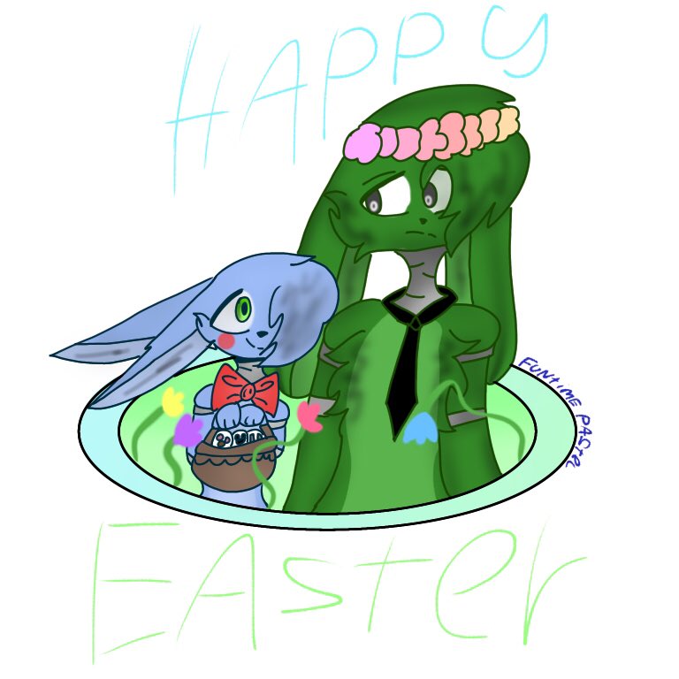 FuntimePastel's tweet photo. 🍋happy easter🍋
#fnaf #fanart #fnaffanart #fivenightsatfreddys #fivenightsatfreddysfanart #fnaf2 #fnaf3 #springtrap #springtrapfnaf #springtrapfnaf3 #toybonnie #toybonniefnaf #toybonniefnaf2 #easter #fan #art #drawing #ibispaintx #ibispaint #funtimepastel https://t.co/2m16AYd2m8