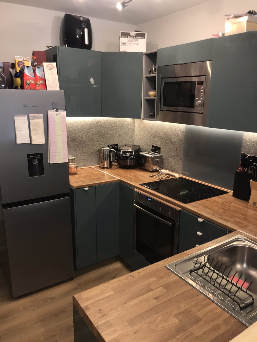 JasmineSenior's tweet photo. @SundayBrunchC4 Here is our kitchen in our shipping container that we converted and live in 😊 #SundayBrunch https://t.co/y31EKCCbMi