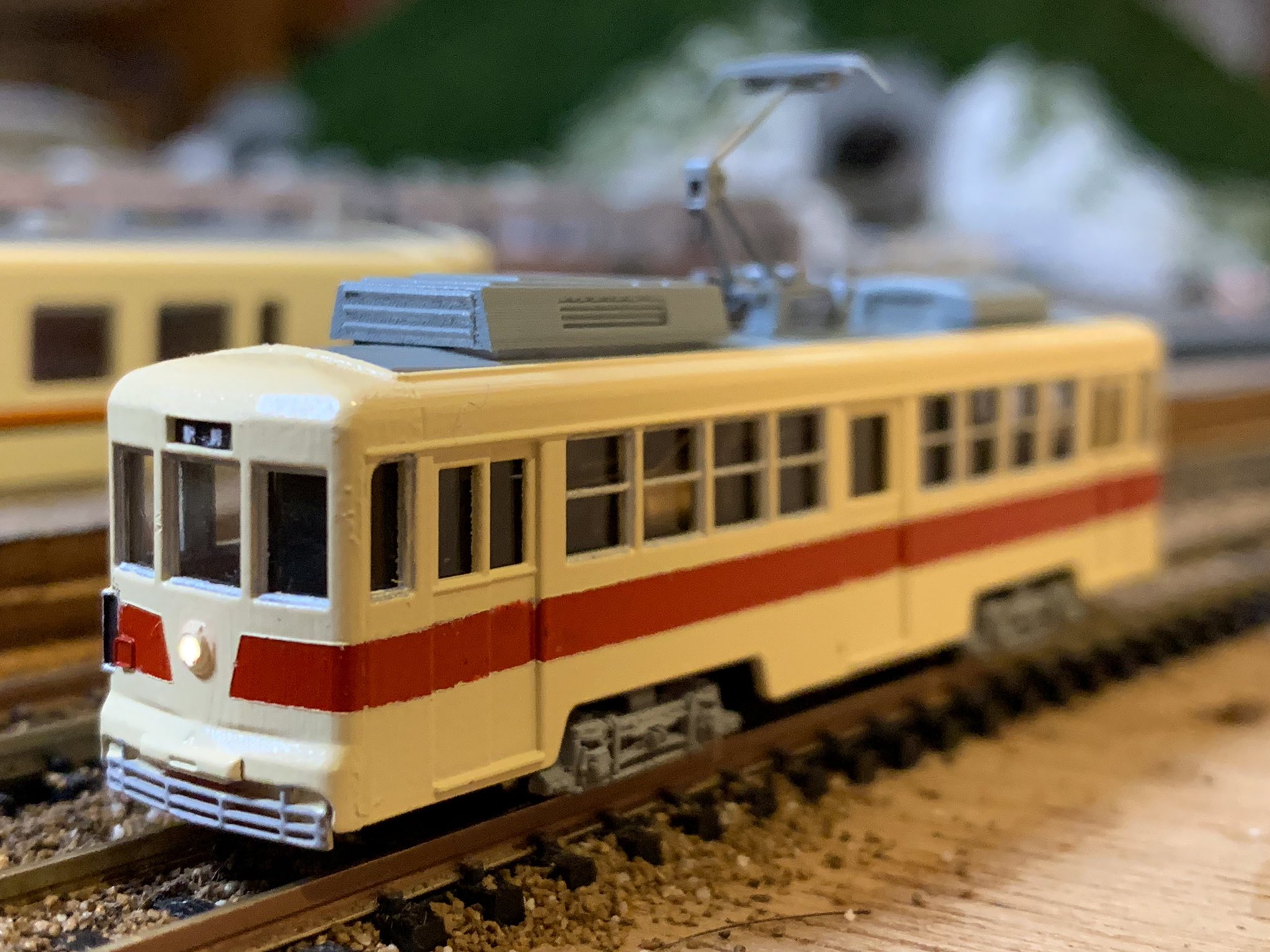 豊橋鉄道市内線　モ3203タイプ　3100型　Nゲージ　動力付き　他サイト出品中 豊橋鉄道市内線 モ3203タイプ 3100形 Nゲージ 動力付き 他サイト