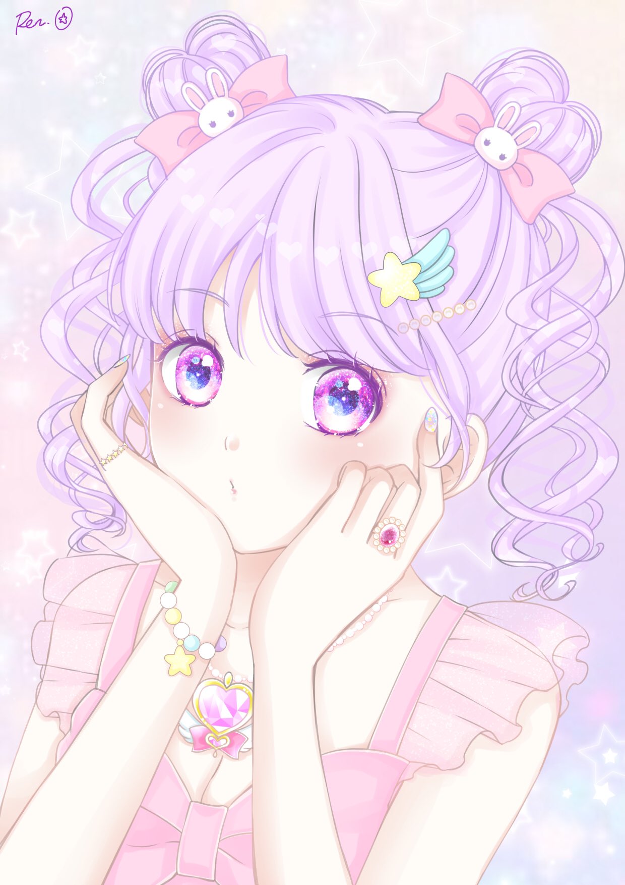沖野れん 多忙中 ワケあってタグイラストは削除に至ったので 反応してくださった皆様すみません 普通にアップします ゆめ かわ風にイラスト描いてみました イラスト ゆめかわいい ゆめかわイラスト 女の子 女の子イラスト 創作 オリジナル