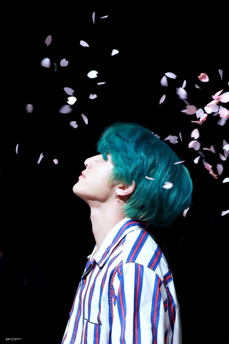 Park Jinwoo or Jinjin green hair an important and necessary thread