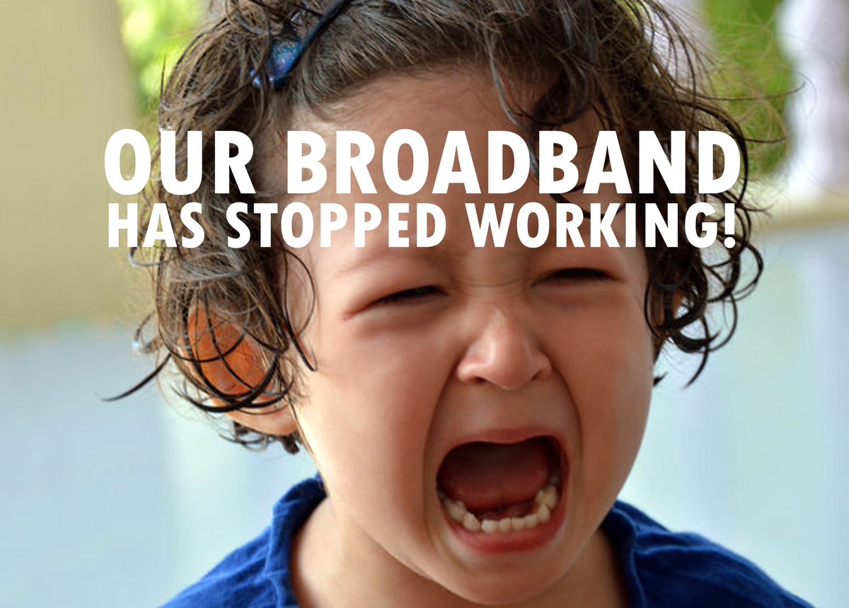 Broadband is off! #lockdown #nightmare