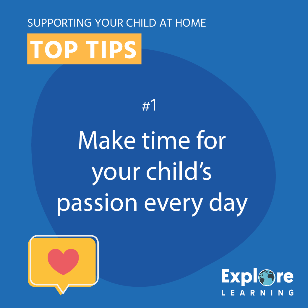 Tip #1 for supporting your child and continuing their education at home: 🎸Make time for your child's passion every day 📖#KeepEducationGoing #ExploreAtHome For more tips: soo.nr/2iQe
