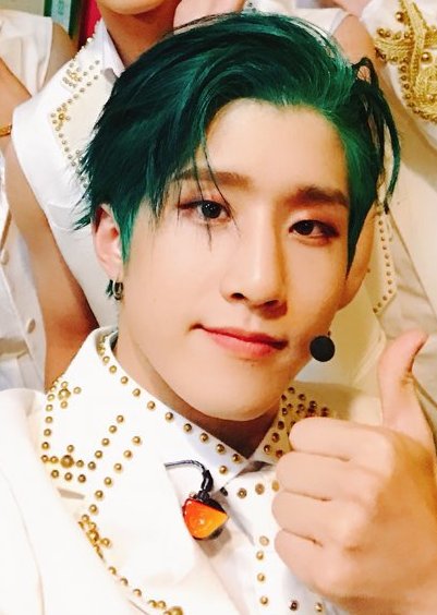 Park Jinwoo or Jinjin green hair an important and necessary thread