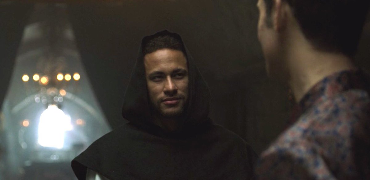 2. Selain itu, Neymar turut tampil dalam Money Heist Part 3 dgn melakonkan watak sebagai seorang monk(biarawan). Neymar muncul dlm episod ke-6 dan ke-8. “Impian saya jadi kenyataan kerana dpt menjadi sebahagian drpd drama kegemaran ini “- Neymar