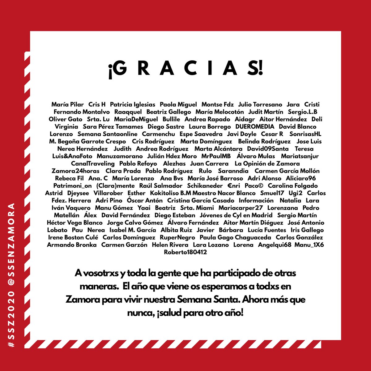 SSdeZamora's tweet photo. Se acaba la #SSZ2020 y solo podemos deciros G R A C I A S.
Volvemos a poner la cuenta regresiva, faltan 346 días para la Semana Santa 2021. https://t.co/ZENZUcVPu2
