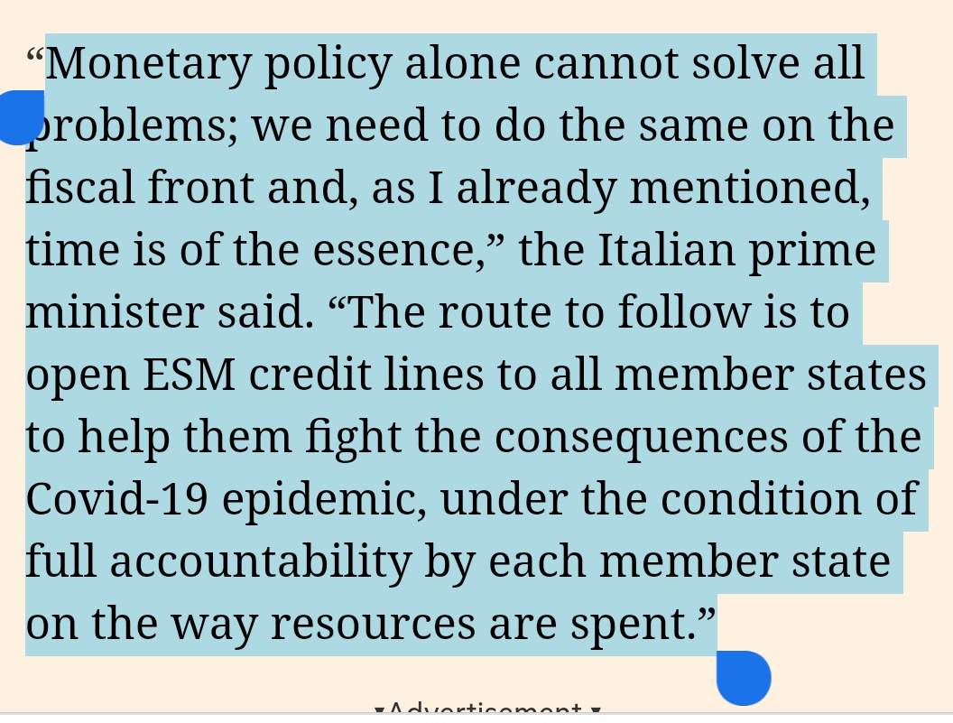 Giuliano Lancioni Negotiating The Mes Which The Italian Pm Declared Italy Is Not Interested In