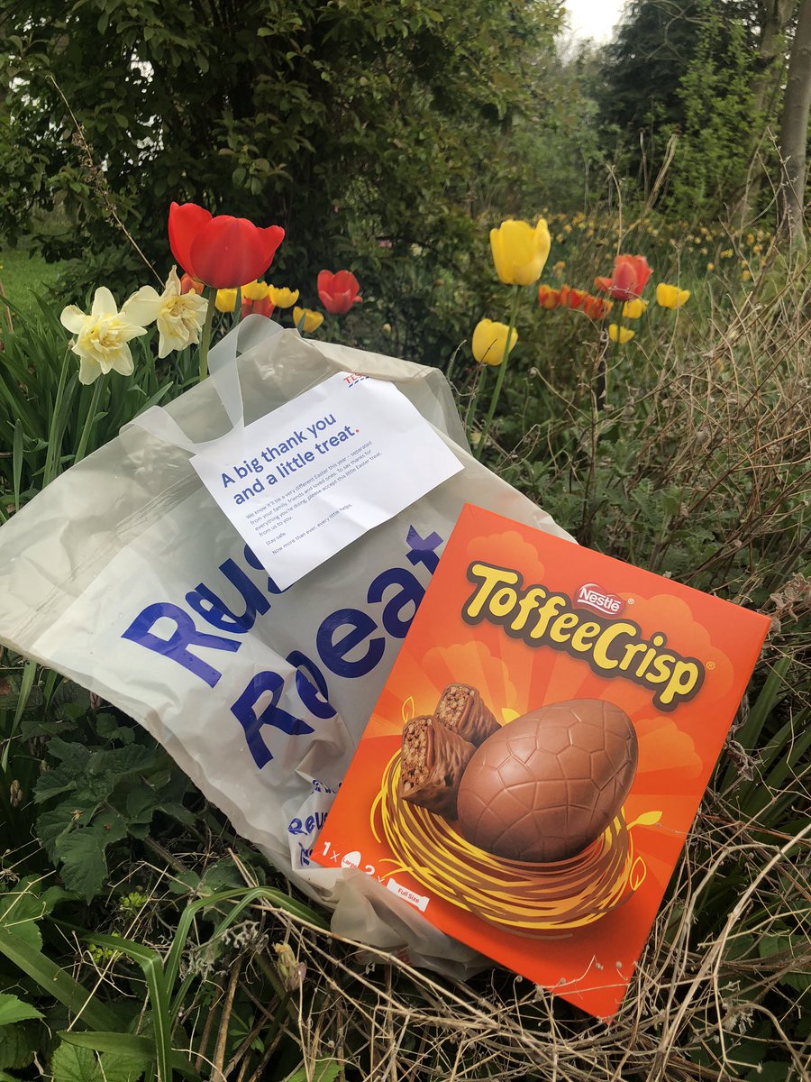Thankyou so much Tesco delivery.  Made our Easter Sunday! In isolation with one of the 1.5m shielded so was especially appreciated.  #Tesco
